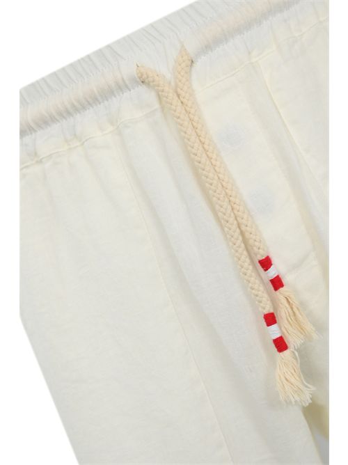 Pantalone Calais in lino bianco Mc2 Saint Barth | CALAIS01896 LINEN 01